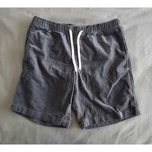 Vuori V385 Optimist Gray Corduroy Shorts‎ Men's Large Drawstring